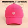 Baby Girls Adjustable Baseball Caps Pink Black White Children Low Profile Sun Hat Kids Boy Running Headwear Clothing Accessories