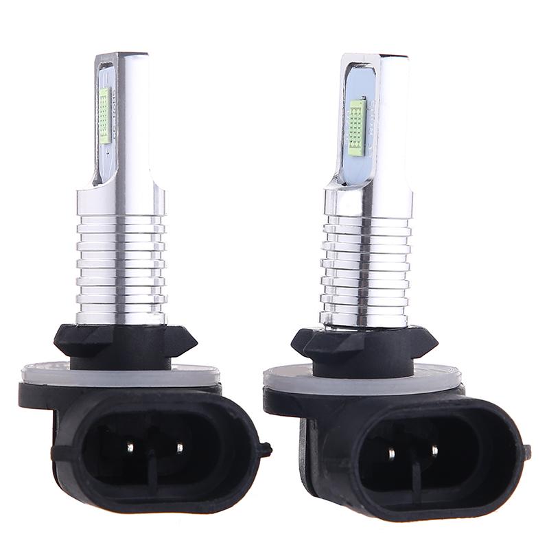2Pcs High Power H27 881 H27W H27W2 LED Fog Lamp Bulbs Super Bright No Adapter Required Car Turbo Diode White Moto Headlight Bulbs 7