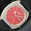 5 АВТОМАТИЧЕСКИХ ЯПОНИЯ 7009A МУЖСКИЕ ВИНТАЖНЫЕ ЧАСЫ С КРАСНЫМ ЦИФЕРБЛАТОМ АРАБСКИМИ ЦИФРАМИ a701336-5