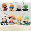 4pcs One Piece Garage Kit Q Version Model Figure Collection Decoration Gift