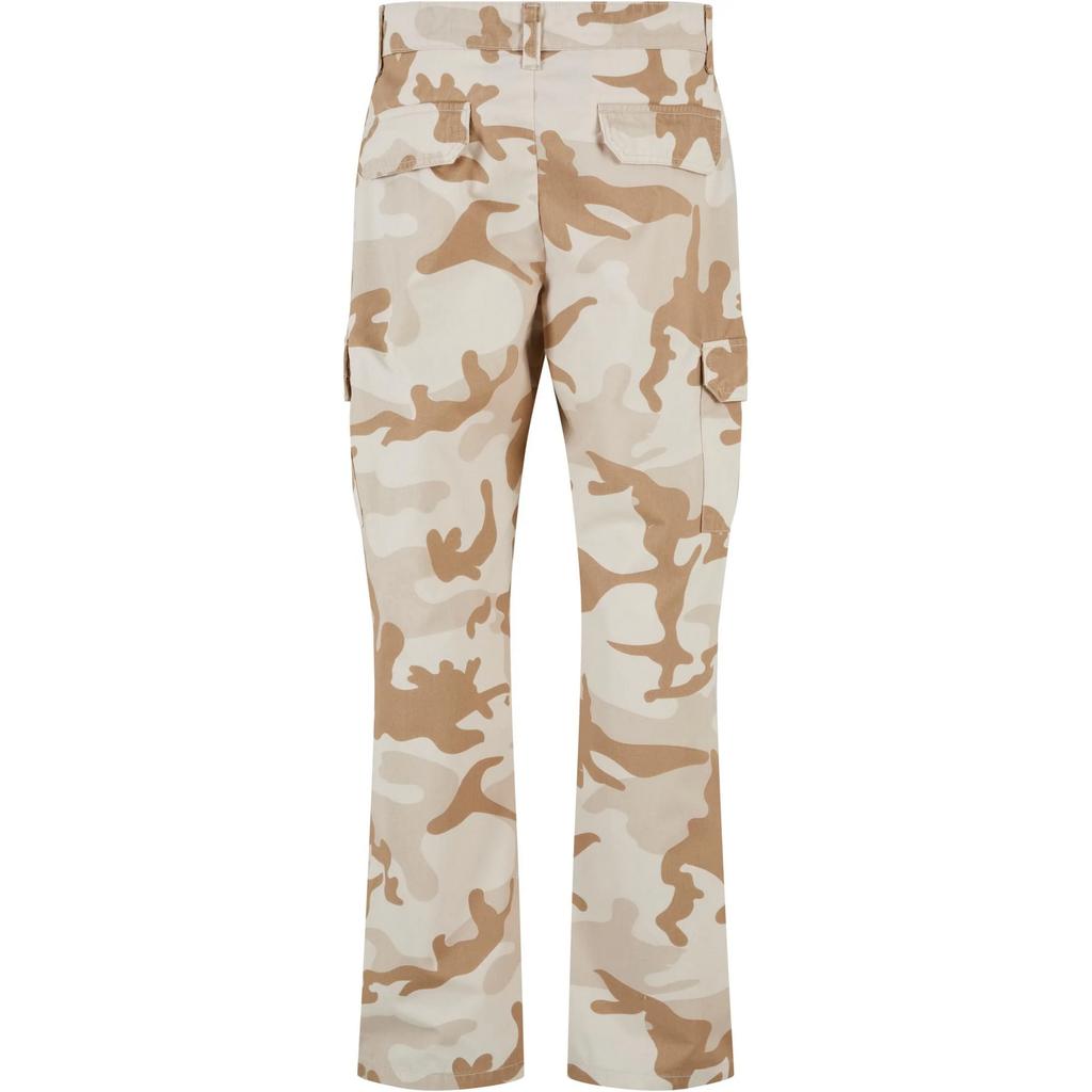 Urban Classics Mens Camo Straight Leg Cargo Trousers