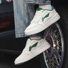 Li Ning Sycee Impact Resistance And Abrasion Resistant Low top Skateboard Shoes Men's White Green AGCV143-4
