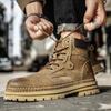 Высококачественные ботинки Мартин из свиной кожи - Рабочая обувь, Хлопковый дизайн с высоким верхом