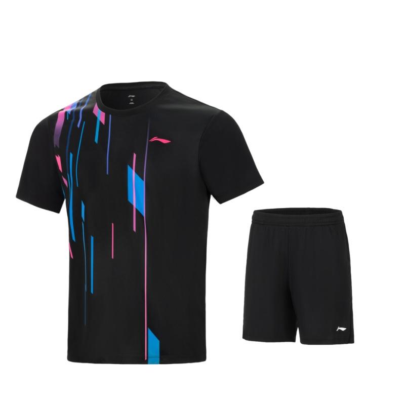 Бадминтонные майки Li Ning Унисекс С круглым вырезом Тонкие AATV061-1