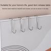 Stainless Steel Hook Punching Free Double S-Shape Hook Kitchen Bathroom Cabinet Door Back Type Coat Towel Storage Hanger