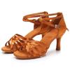 Red Latin Dancing Shoes for Women Girls Latin Dance Shoes Salsa Tango Ballroom Performance Shoes 7CM