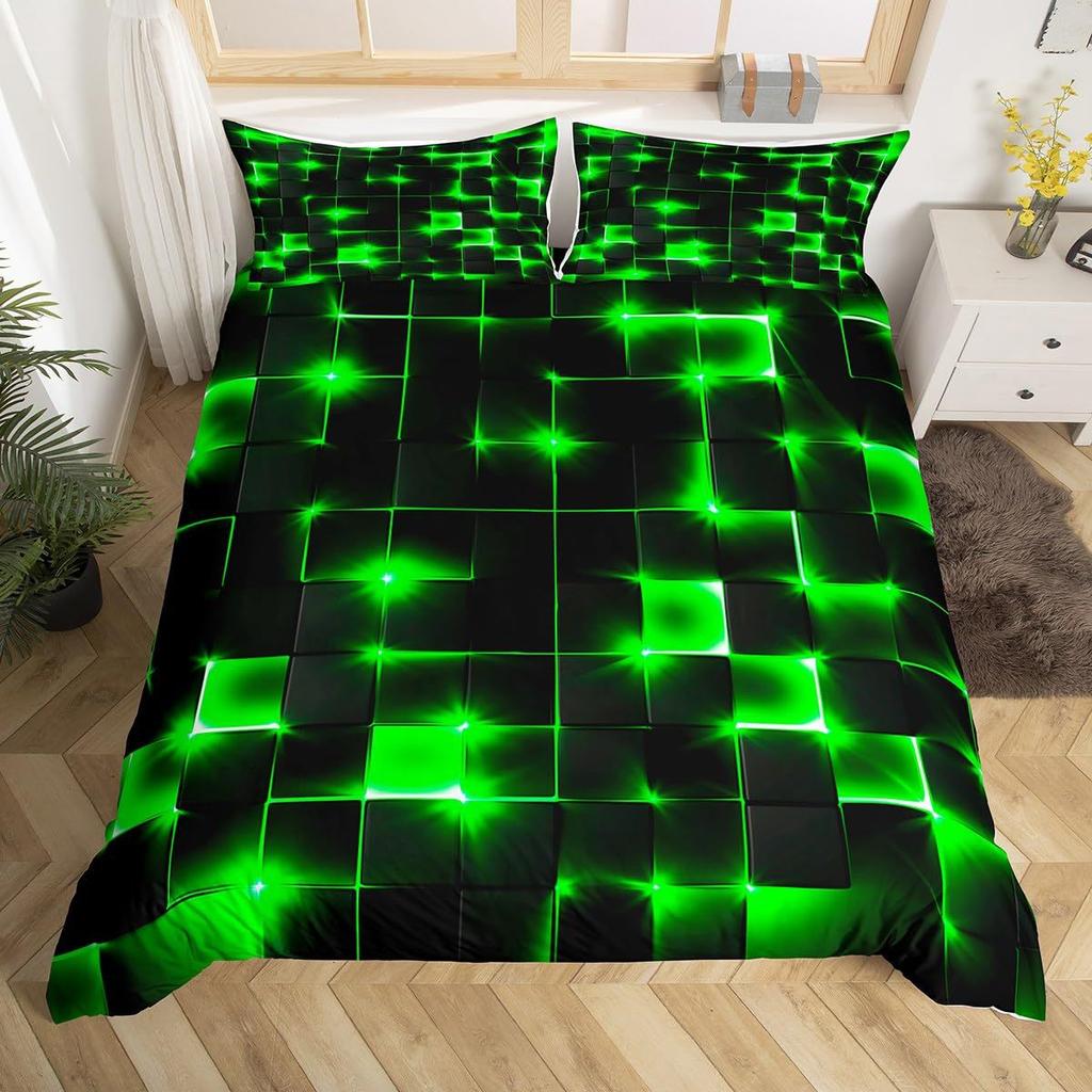 Abstract Grid Geometry Series Quilt Cover Digital Printing Bedding Set Down Duvet Cover for Bedroom Room
