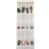 6-Layer Shoe Organizer Hanging Bag Transparent Non-Woven Fabric 24 Pocket Large Space Strong Loading Dust-proof Storage Hanging Bag
