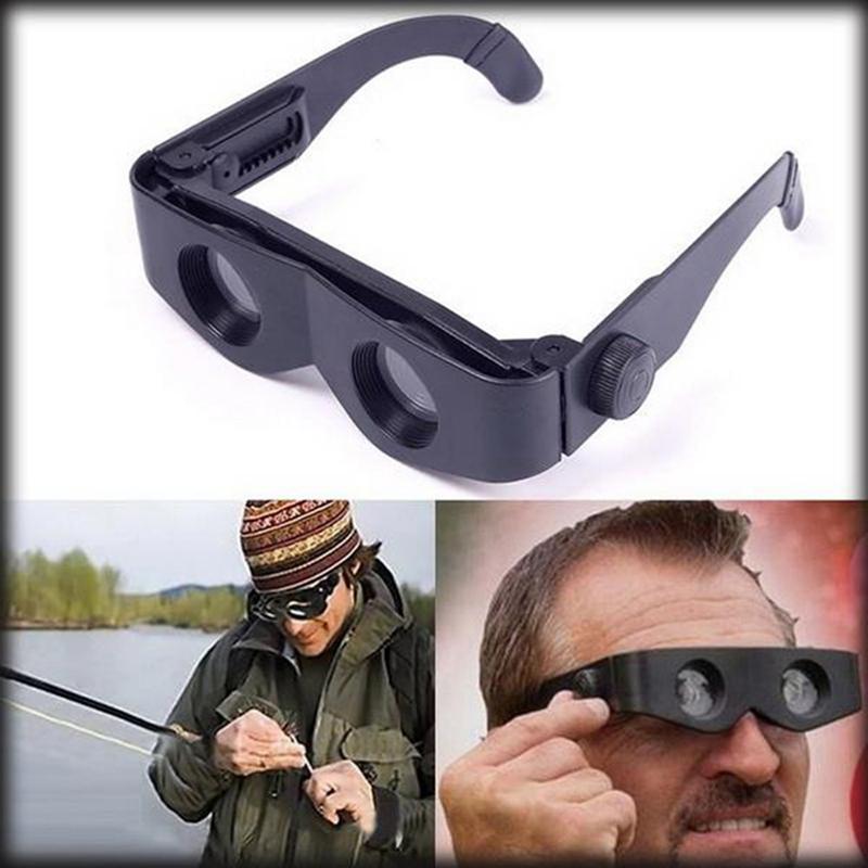 Portable Glasses Style Telescope Magnifier Binoculars For Fishing Hiking Concert