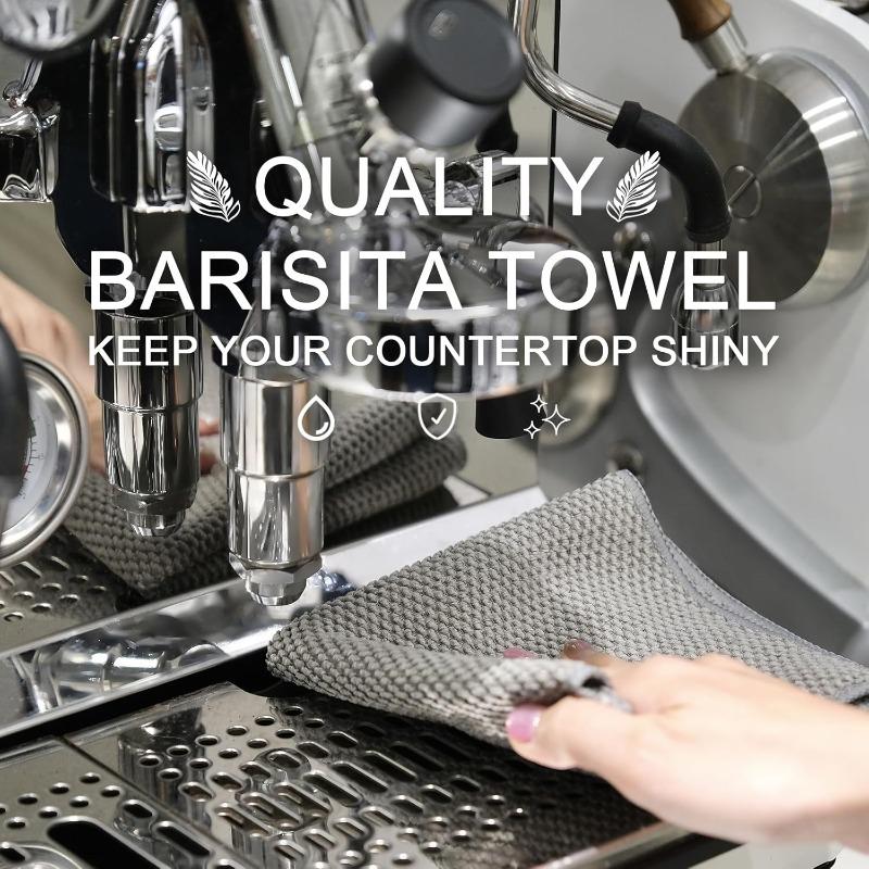 Lint Free Barista Bar Towel Coffee Machine Special Rag Super Absorben Square Towel Cleaning Cloth Espresso Machine Cleaner Towel