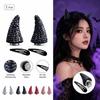 1pair Magnetic Attachment Demon Horn Headwear Horn Hair Accessories  Halloween Costumes
