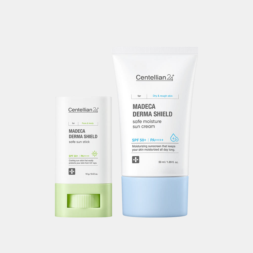 [centellian24] Dongkook Madeca Derma Shield Safe Sun Stick & Cream Set SPF50+ PA++++