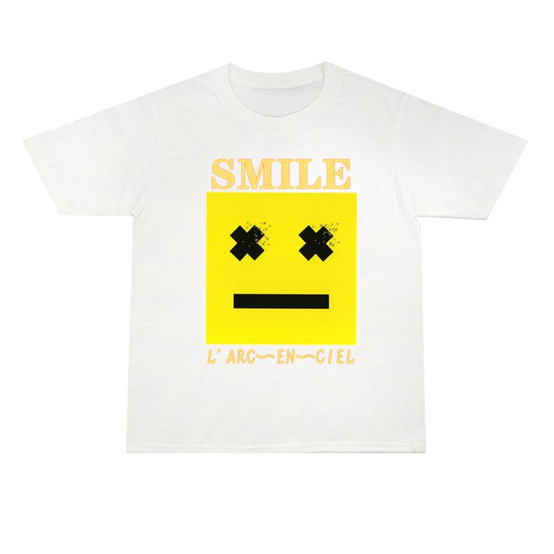 2025 Рок Радуга Группа L'Arc~en~Ciel Уличная Футболка с Принтом Короткий Рукав Мужская и Женская Высокое Качество Роскошный Бренд Продажа