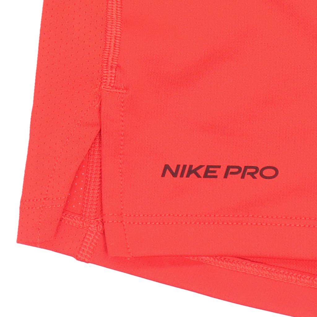 Nike Pro Logo Dri-Fit Fitted Short-Sleeve Training Top Men Tops Red BV5632-657