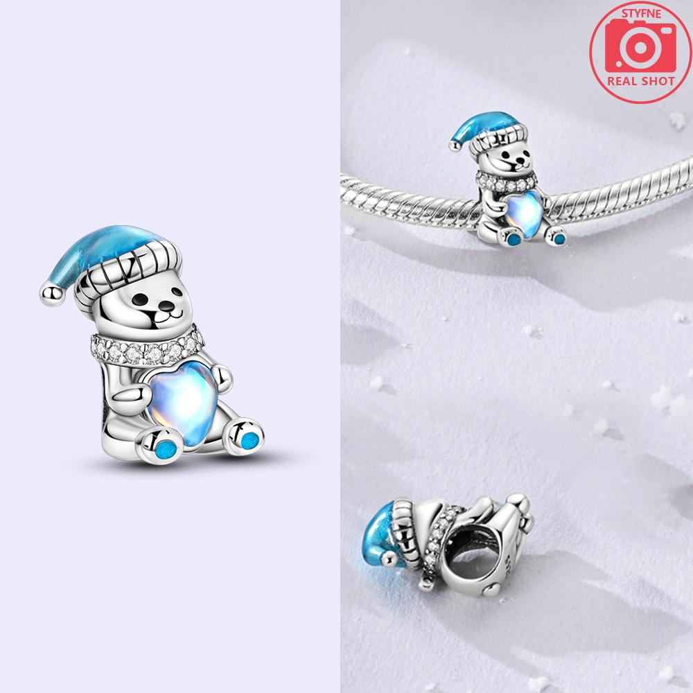 Изысканные животные Светлячок Синий бант Бусины-дельфины Подходят для браслетов-шармов Медь Оригинальное изготовление ювелирных изделий Женские подарки на годовщину