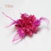 Tenfyer женский цветок перо корсаж ободок для волос заколка для волос головной убор вечерние Декор подарок