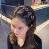 Sparkling Crystal Stone Braided Hair Clips 3 Flower Hair Accessory For Women Girls Rhinestone Braid Hairpins Sweet Hair Decorate