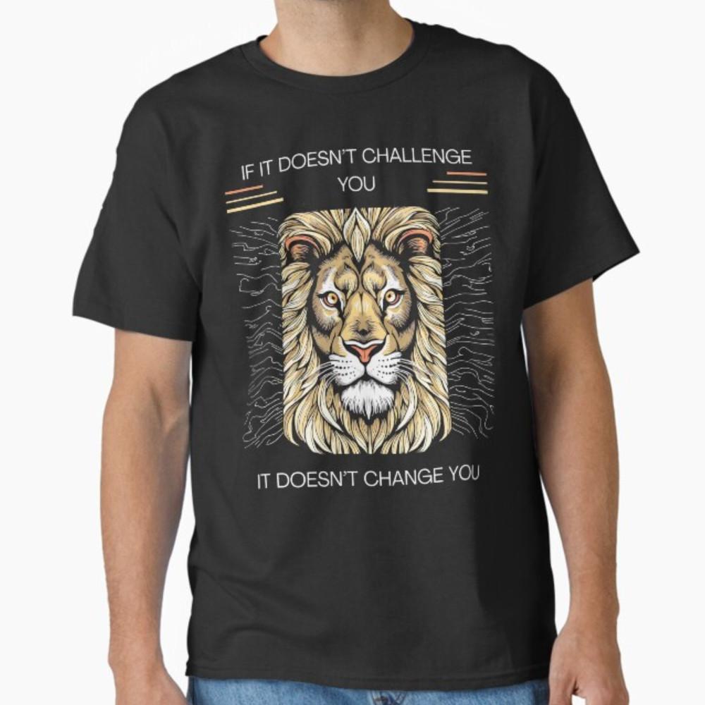 Motivational Training and Fitness Quotes Lion Mindset T-Shirt Unisex T-Shirt