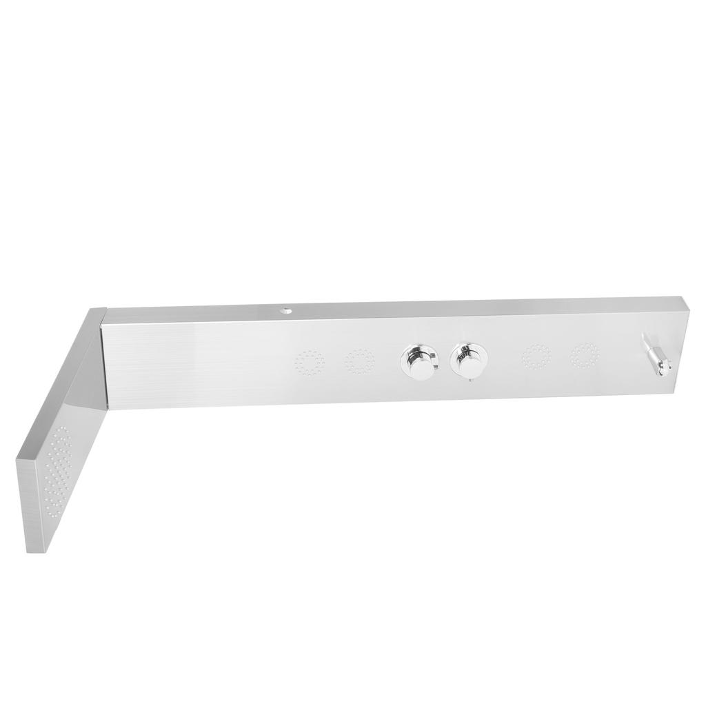 G1/2 Brushed Shower Panel Set Stainless Steel Shower Tower System Rainfall Showerhead Bathroom