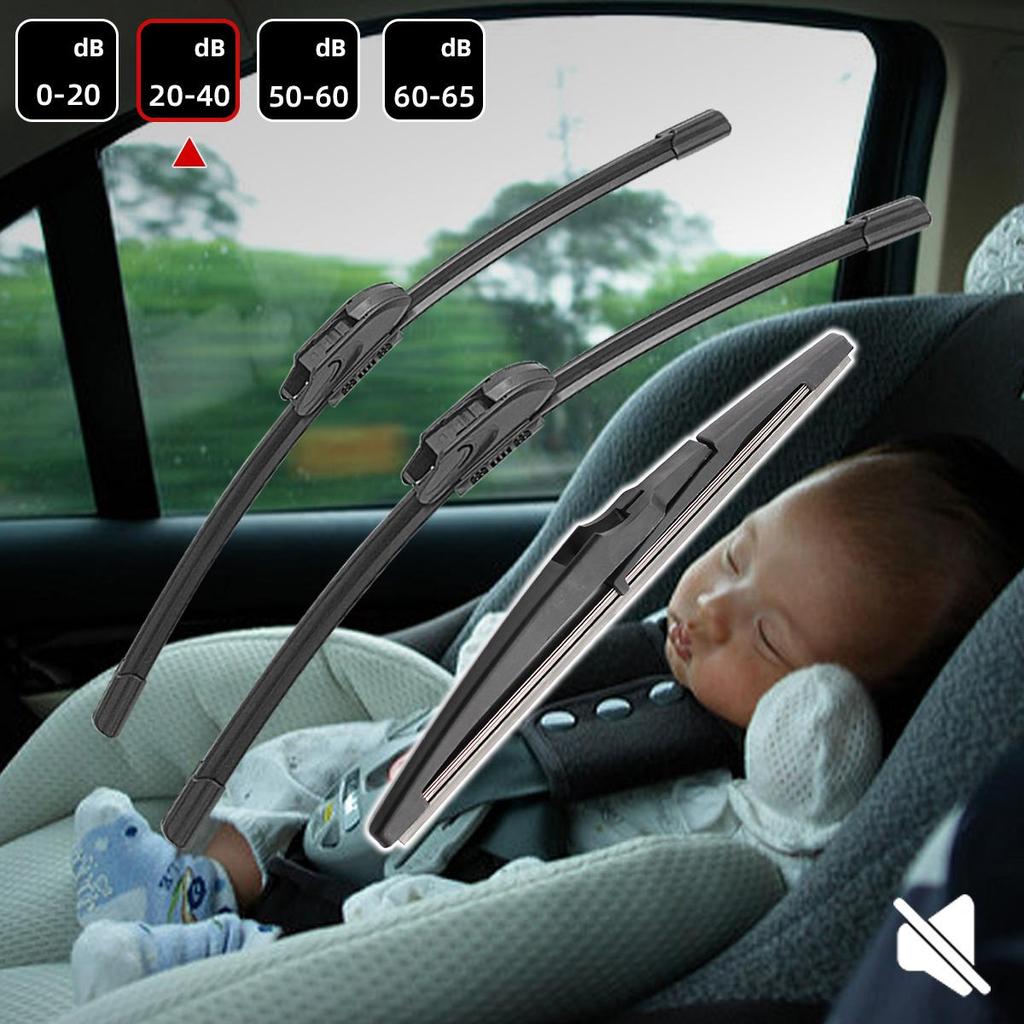 3PCS Car Wiper For Chevrolet Orlando 2011-2018 Front Rear Wiper Blades Brushes Auto Accessories 2013 2014 2015 2016 2017 2018