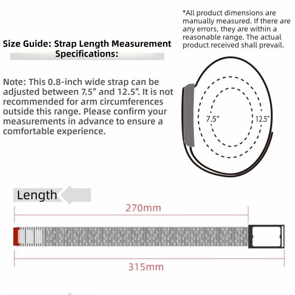 Nylon Sport Band 22mm Replacement Wristband New Fitness Tracker Strap for Amazfit Helio Strap