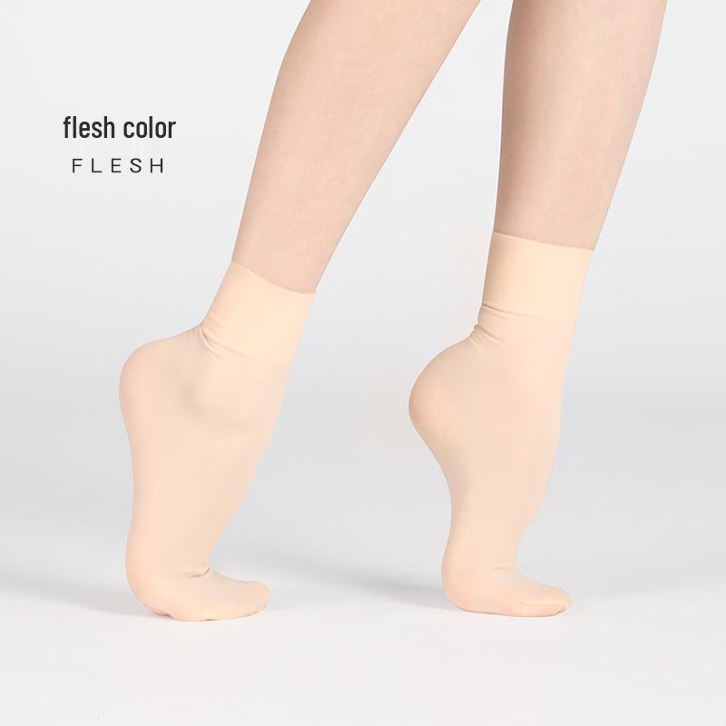 Ballet Short Socks: White Dance Practice Tights for Children & Adults, Anti-Pilling, Ideal for Ballet & Latin Dance.