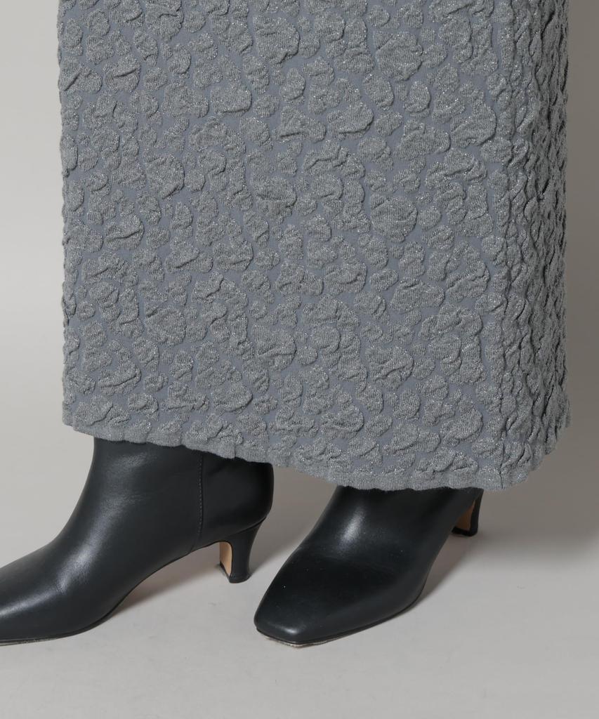 Nano Universe Жаккардовая облегающая юбка размера S для женщин, ламе, 020, серый, 669-5230317