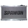 SPAWON Fit Mitsubishi FTO DEA Алюминиевый автомобильный радиатор Бензиновый V6 2.0L 6цил 1994-2001 Автоматическая и механическая AT MT 2-рядный 1999 2000 2001