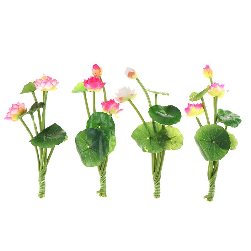 Home Decoration Pond Fish Tank Swing Personal Plastic Lotus