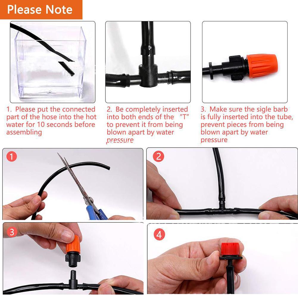 10 шт. Распылительные капельницы, Регулируемая насадка для полива сада, Микроавтоматическая система полива Садовая/Кровельная охлаждающая насадка