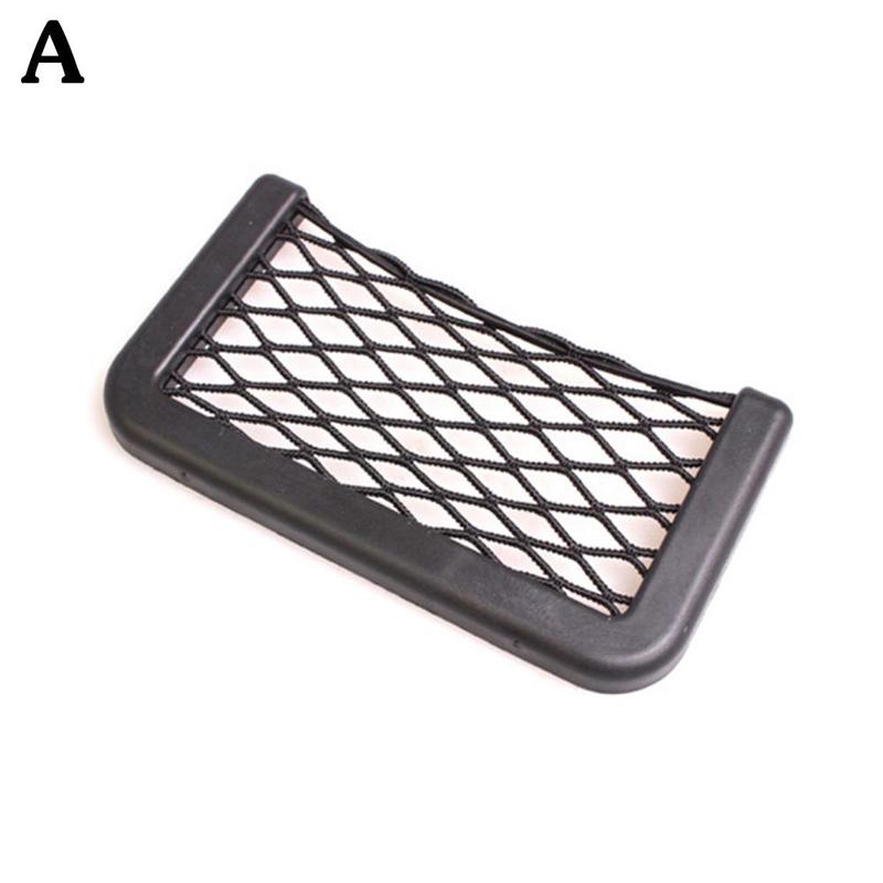 Автомобильное сиденье, боковая часть, внутренняя часть, задний карман для мелочей, сетчатая сумка для хранения, держатель для телефона, эластичная гибкая сетка