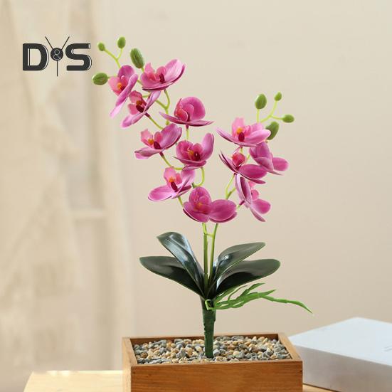 Цветочная пластиковая имитация без полива, красочная орхидея, искусственный растительный декор, товары для дома