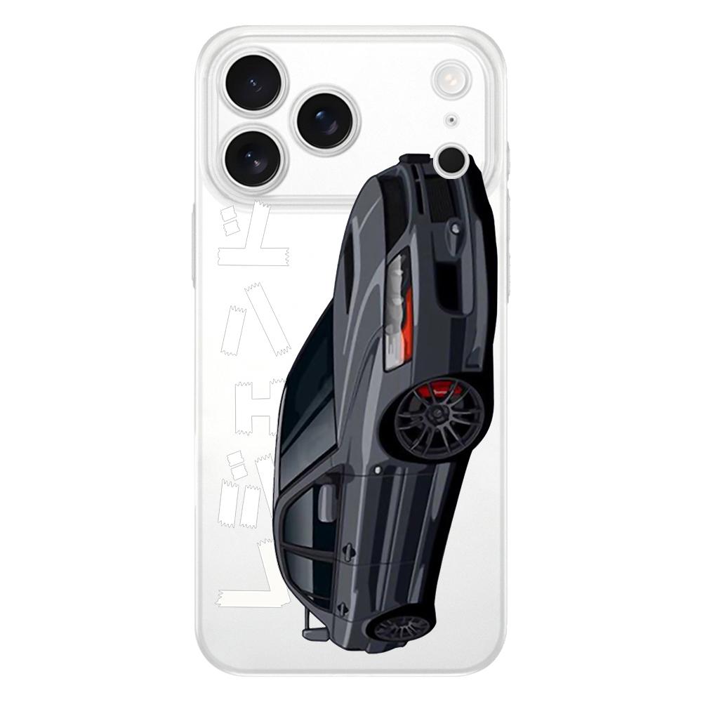 Мягкий прозрачный чехол из ТПУ для телефона JDM Tokyo Drift Sports Car для iPhone 17 Air 16E 16 11 15 14 Pro MAX 12 13 7 8 Plus SE Пасхальный чехол