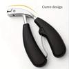Stainless Steel Curved Cuticle Trimmer Angled Head Toenail Clippers  For Thick Nail Clippers