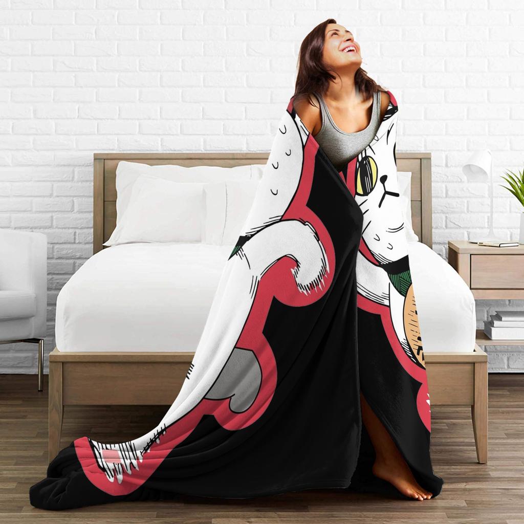 Turbo Granny Dandadan Anime Flannel Blankets Creative Throw Blanket for Bed Sofa Couch 200x150cm Plush Thin Quilt,