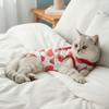 Fruit Printed Cat Recovery Clothing High Elasticity Breathable Cat Sterilization Suit Comfortable Soft Cat Jumpsuit Pet Care