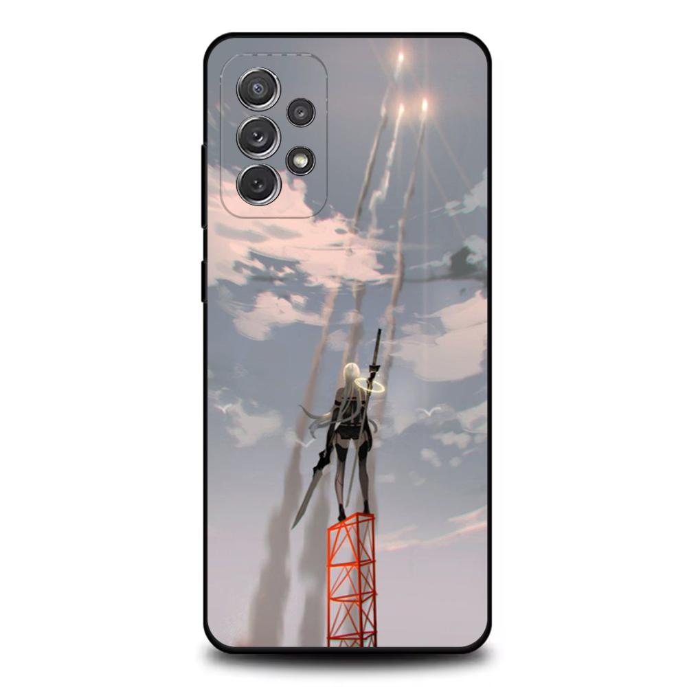 Чехол для телефона NieR A- Automata 2B Для Samsung S25, S24, S21, S22, S23, S30, Ultra, S20, Plus, Fe, Lite, Note, 10, 9, 5G Черный