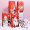 Christmas Kraft Paper Gift Bags Santa Claus Candy Cookie Treat Box Packaging Bag Xmas Party Home Decor Supplies