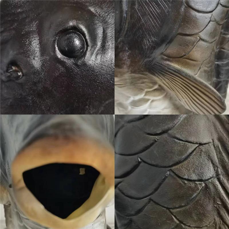 Realistic Latex Fish Masks for Adults Animal Head Mask Halloween Costume Headwear Props Masquerade Party Dress Up Decors