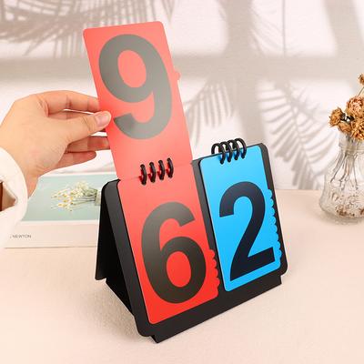 Спортивное табло Ручной счетчик очков Перекидные карточки для счета для тренеров по бейсболу, теннисного мяча, баскетболу, футболу, волейболу, спорту