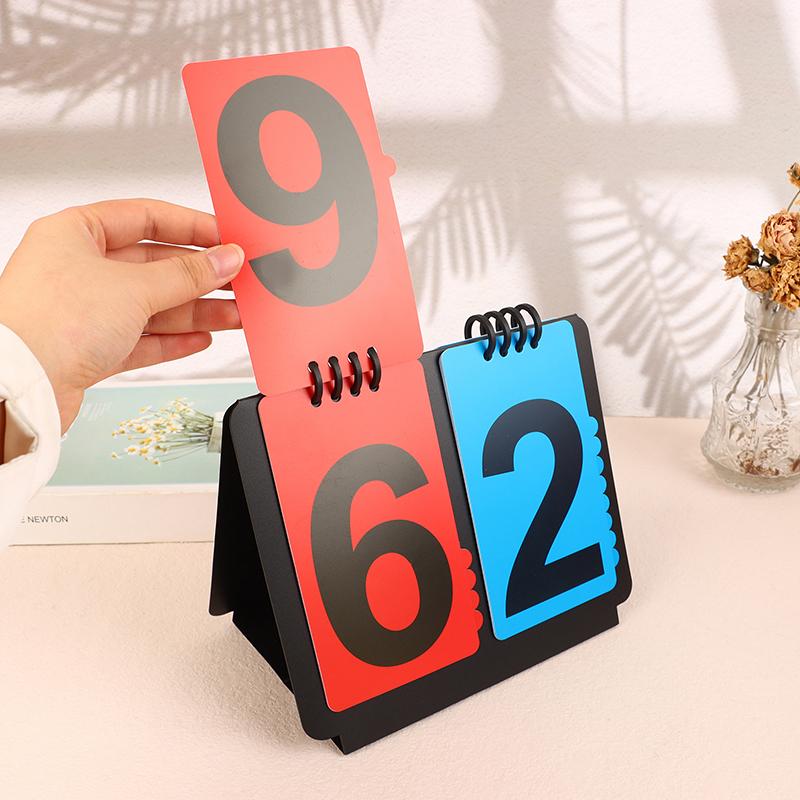 Спортивное табло Ручной счетчик очков Перекидные карточки для счета для тренеров по бейсболу, теннисного мяча, баскетболу, футболу, волейболу, спорту