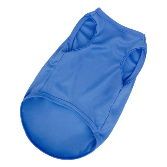 Жилет для собак, однотонная эластичная хлопковая футболка с круглым вырезом, летняя одежда для домашних животных, костюм щенка