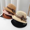Новая летняя женская шляпа, солнцезащитная шляпа с небольшими полями, модная простая вязаная шапка для прогулок на открытом воздухе