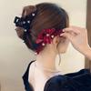 Ретро бархатные заколки для волос с бантом, модные заколки для волос со стразами, когти в виде краба, заколки для волос, винтажные головные уборы, женские аксессуары для волос, подарок