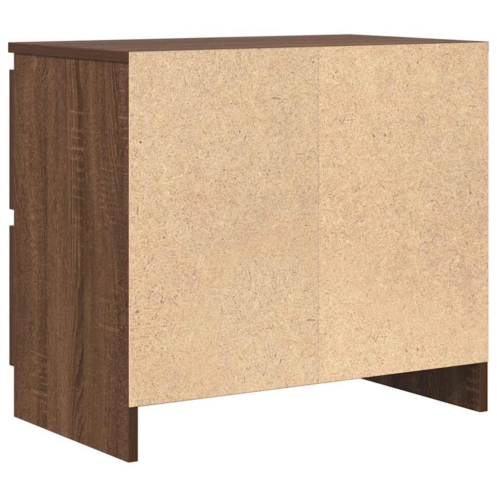 TV Cabinet in Brown Oak Look 60 x 35 x 54 cm Particleboard