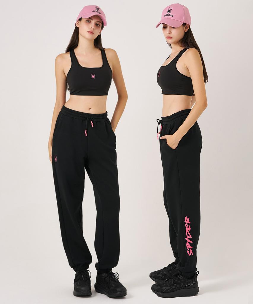 SPYDER Women'S Iron Pink Oversized Jogger Pants Spkfcnfp252Wblk