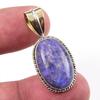 Натуральный фиолетовый лунный камень, двухцветный кулон из твердого серебра 925 пробы, 1,25 дюйма, Y1J12