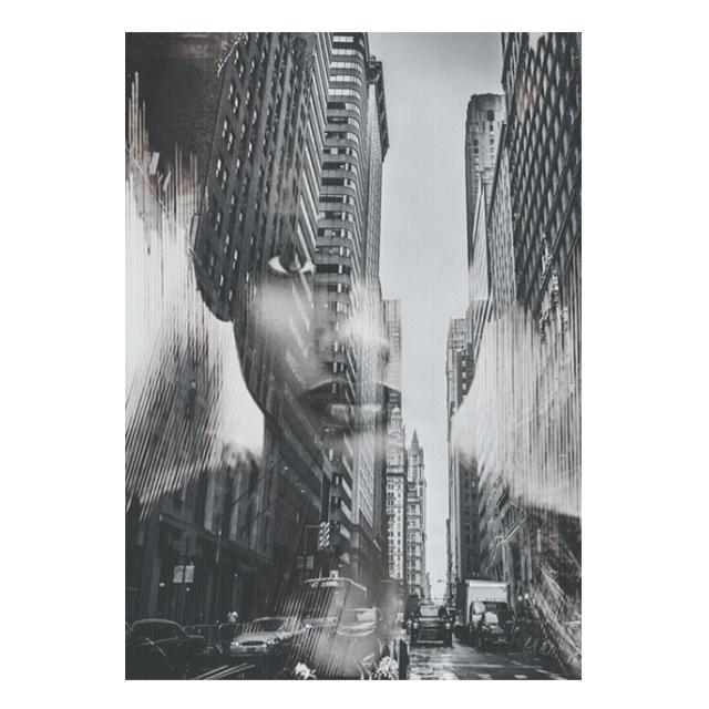 Абстрактная черно-белая картина на холсте «Гора и женщина», винтажный принт, металлические знаки, сюрреализм, постер, домашний декор для гостиной