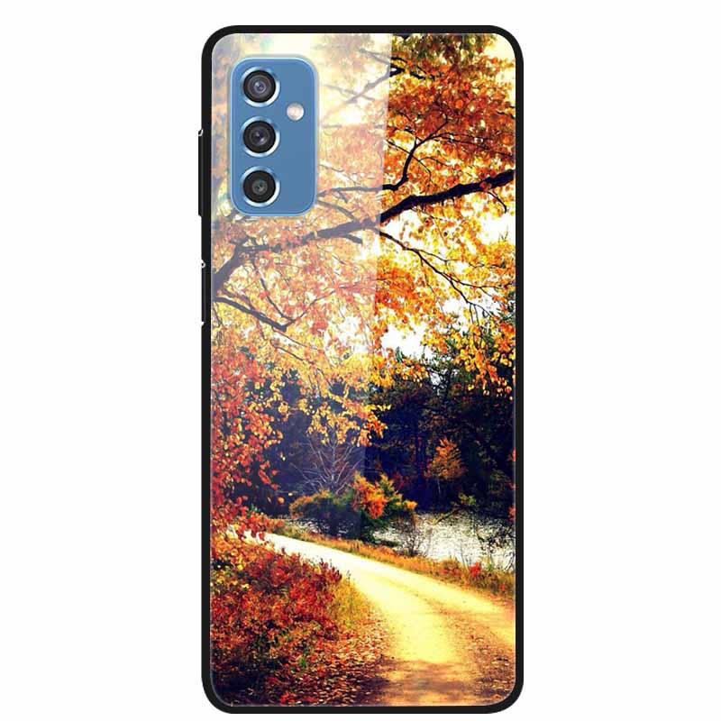Для Samsung M52 5G Чехлы M23 5G M51 M02s Закаленное Стекло Жесткая Задняя Крышка Для Samsung Galaxy M23 5G Чехол для Телефона Fundas Capa M 52 5G