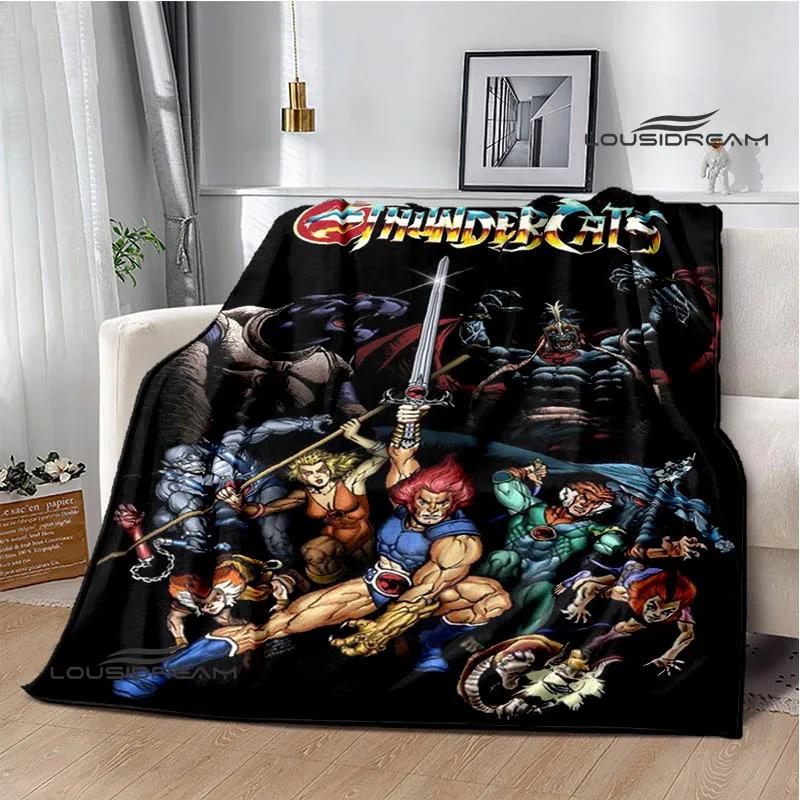 Мультяшные одеяла с принтом Thundercats Детское теплое одеяло t Одеяло с фланцем Домашнее дорожное одеяло постельное белье Подарок на день рождения
